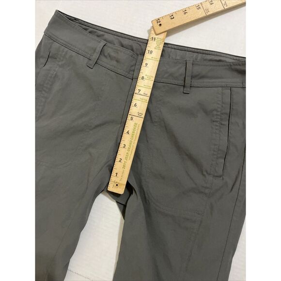 REI Womens Convertible Hiking Pants Size 8 Grey Zip Off Nylon Stretch Travel - Picture 3 of 8